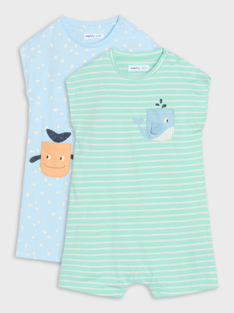 Sinsay Baby Boy's Green/Blue Set of 2 Overall | Sinsay in Lebanon