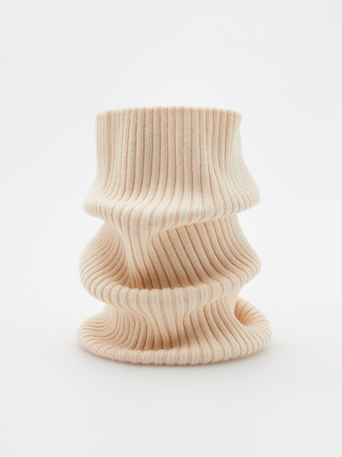 Reserved Girl's Beige Ribbed Neck Gaiter | Reserved In Lebanon