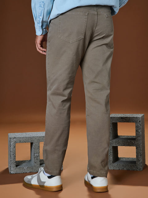 Sinsay Men's Khaki Regular Fit Trouser|Sinsay In Lebanon