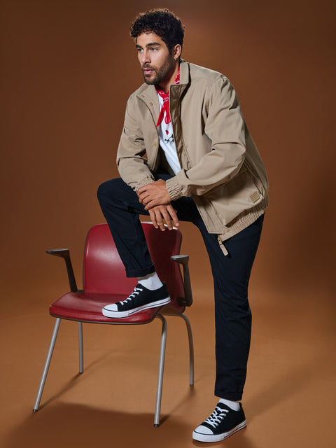 Sinsay Men's Black Regular-Fit Straight-Cut Pant | Sinsay In Lebanon