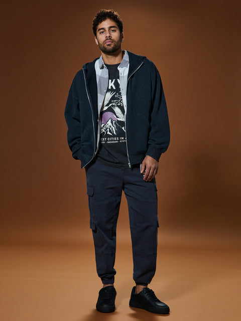 Sinsay Men's Navy Cargo Regular Jogger|Sinsay In Lebanon