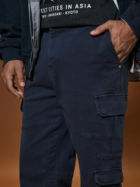 Sinsay Men's Navy Cargo Regular Jogger|Sinsay In Lebanon