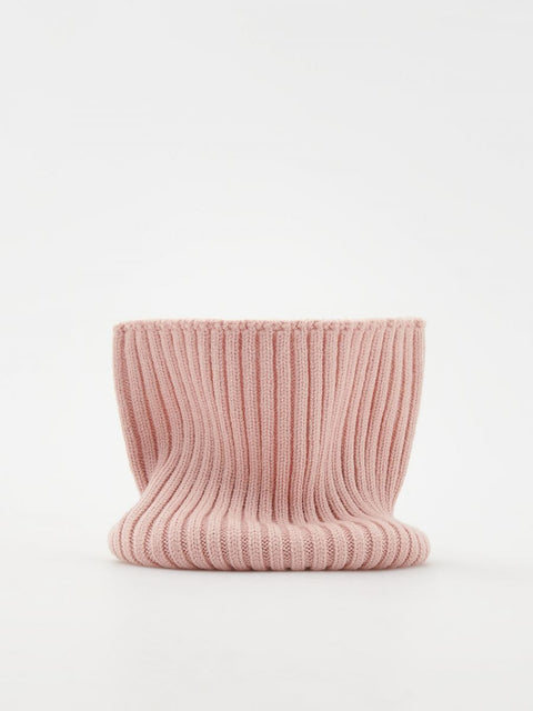 Reserved Girl's Dusty Rose Rib Knit Turtle Neck Snood |Reserved In Lebanon