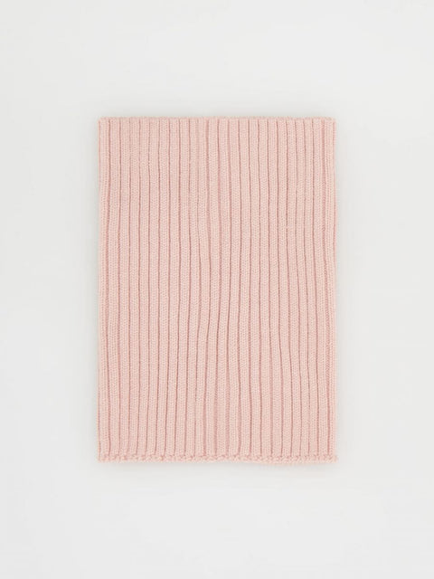 Reserved Girl's Dusty Rose Rib Knit Turtle Neck Snood |Reserved In Lebanon