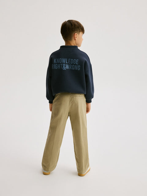 Reserved Boy's Beige Cotton Chino Pants | Reserved In Lebanon