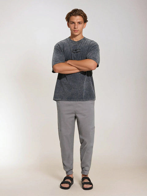 Sinsay Men's Light Gray Regular Fit Jogger|Sinsay In Lebanon