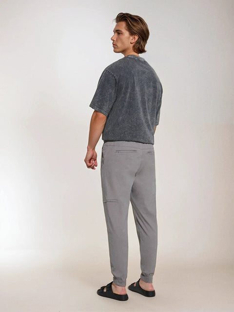 Sinsay Men's Light Gray Regular Fit Jogger|Sinsay In Lebanon