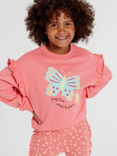Sinsay Girl's Coral Butterfly-Painted Sets | Sinsay In Lebanon