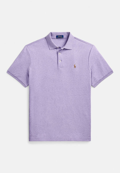 Polo Ralph Lauren Men's Purple Heather Custom Slim Fit Soft Cotton Polo T-Shirt | Polo Ralph Lauren In Lebanon