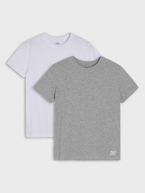 Sinsay Boy's White & Gray Pack Of 2 Short-Sleeve T-Shirts | Sinsay In Lebanon