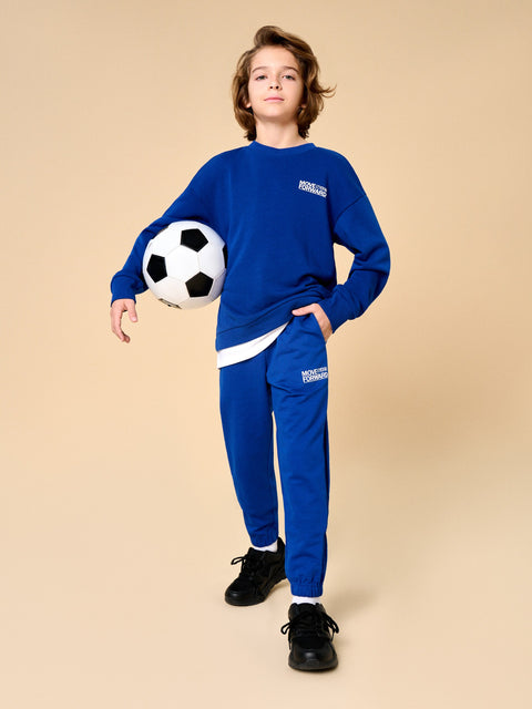 Sinsay Boy's Royal Blue Wide Leg Sweatpant|Sinsay In Lebanon