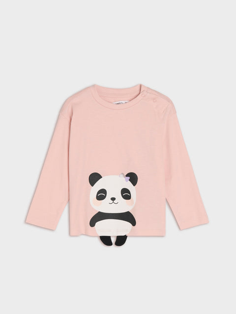 Sinsay Baby Girl's Pastel Pink Blouse With Panda Print | Sinsay In Lebanon