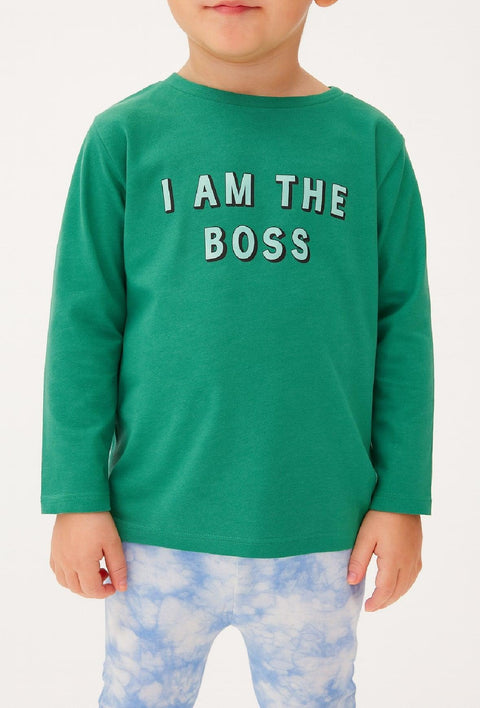 Sinsay Boy's Green Printed Long Sleeve Blouse | Sinsay In Lebanon