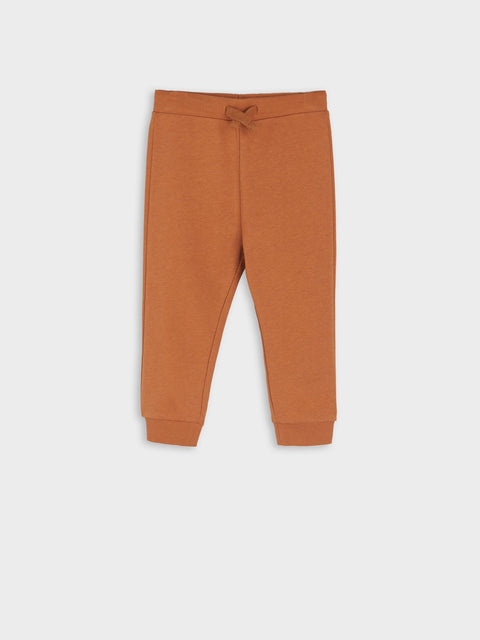 Brown sweatpants on a white background