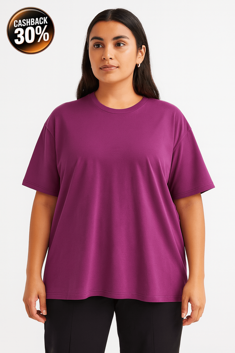 Cotton On Women's Purple T-Shirt ABF705