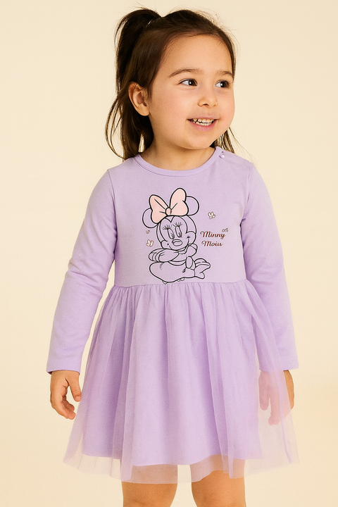 Sinsay Baby Girl's Light Purple Long Sleeve Dress | Sinsay In Lebanon