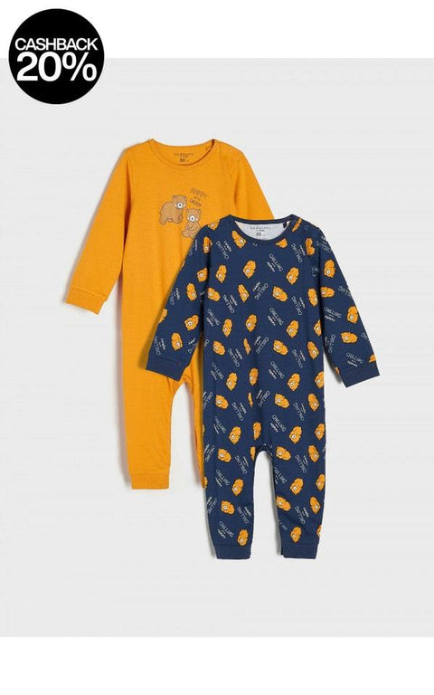 Sinsay Baby Boy's Navy & Yellow Mustard Overalls | Sinsay In Lebanon