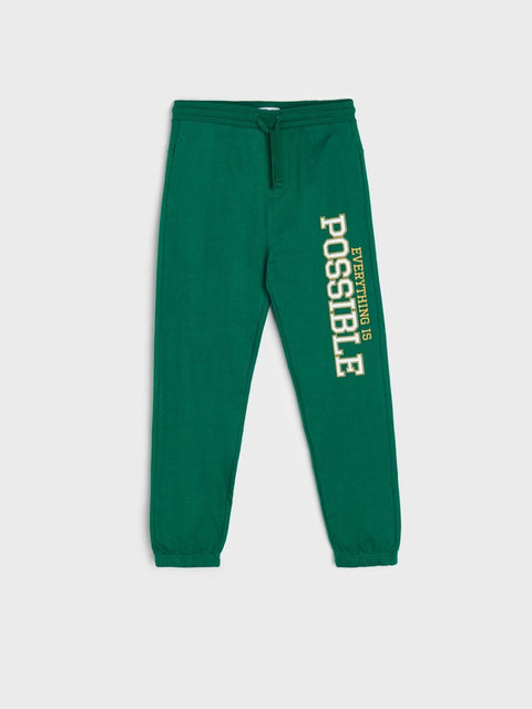 Sinsay Boy's Teal Green Jogger Sweatpants | Sinsay In Lebanon