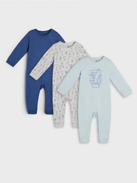 Sinsay Baby Boy's Blue & Navy 3 Pack Overall |Sinsay In Lebanon