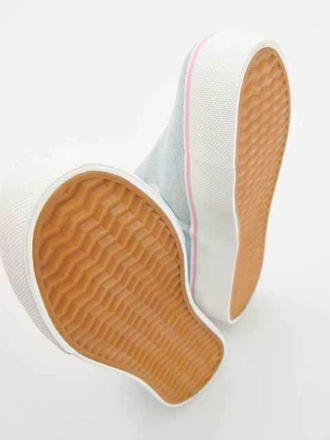 Reserved Girl's Light Blue Slip On Denim Casual Shoes | Reserved In Lebanon