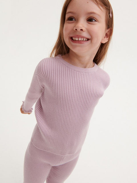 Reserved Baby Girl's Light Purple Wool Sweater | Reserved In Lebanon