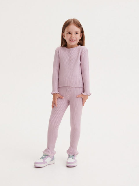 Reserved Baby Girl's Light Purple Wool Sweater | Reserved In Lebanon