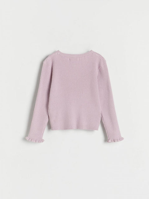 Reserved Baby Girl's Light Purple Wool Sweater | Reserved In Lebanon