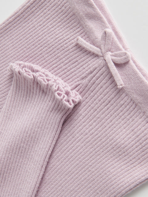 Reserved Baby Girl's Lavender Viscose Trousers | Reserved In Lebanon