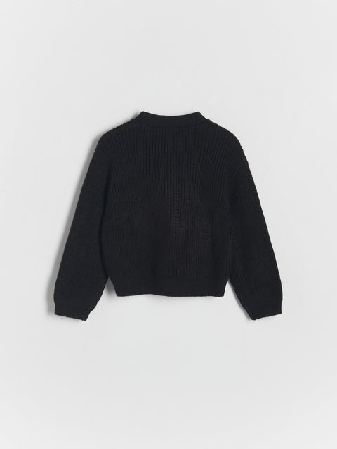 Reserved Baby Girl's Black Button Cardigan | Reserved In Lebanon