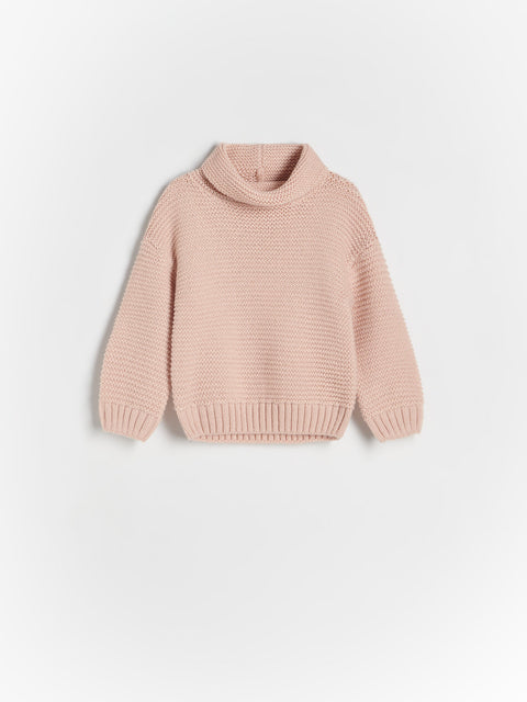 Reserved Baby Girl's Light Coral Wool Sweater | Reserved In Lebanon