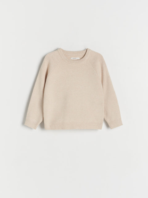 Reserved Baby Girl's Beige Viscose Sweater | Reserved In Lebanon