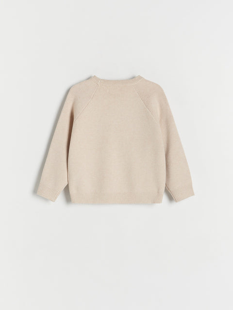 Reserved Baby Girl's Beige Viscose Sweater | Reserved In Lebanon