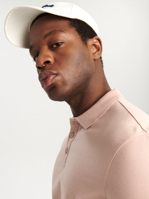 Sinsay Men's Pastel Pink Polo Neck T-Shirt|Sinsay In Lebanon