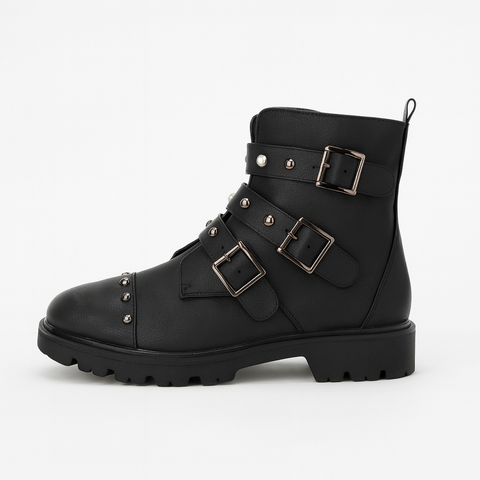 Tata Italia Women's Black Leather Ankled Boot | Tata Italia In Lebanon