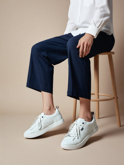 Lambretta Men's White Dynamo Sneakers | Lambretta In Lebanon