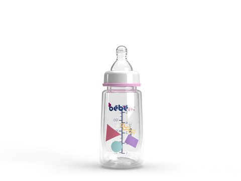 Bebedou Standard Neck Feeding Bottle (No Handles) 150ml 0m+ (BBd1134) | Bebedou In Lebanon
