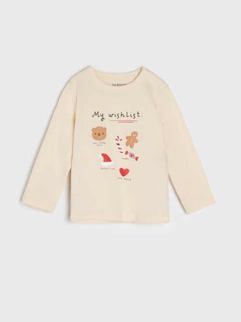 Sinsay Fox & Bunny  Baby Boy's Light Beige Long sleeve Blouse | Sinsay Fox & Bunny in Lebanon