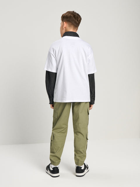 Sinsay Boy's Khaki Green Cargo Pants | Sinsay In Lebanon