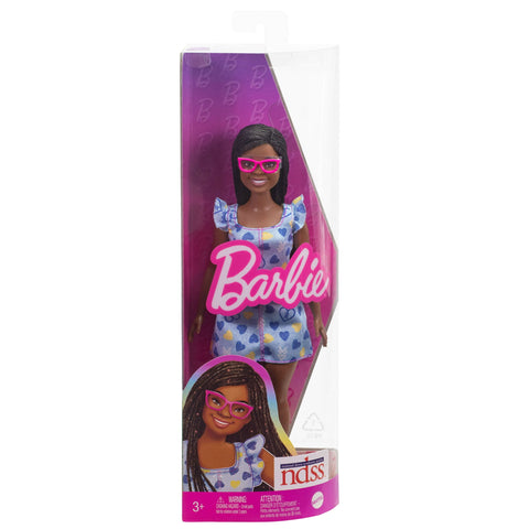 Barbie Fashionistas Doll Barbie Doll with Down Syndrome Wearing Heart-Print Dress|Barbie In Lebanon