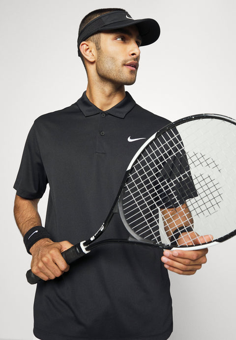 Nike Men's Black Dry Victory Solid Golf Polo T-Shirt|Nike In Lebanon