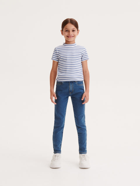 Reserved Girl's Blue Super Soft Skinny Jeans | Reserved In Lebanon