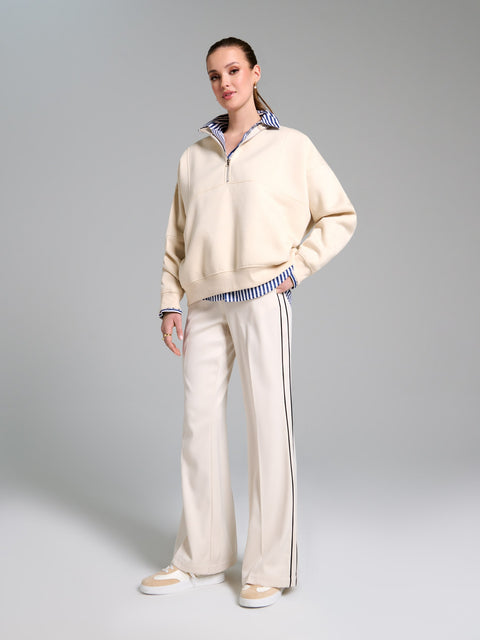 Sinsay Women's Light Beige Pressed crease Trousers |Sinsay  in Lebanon