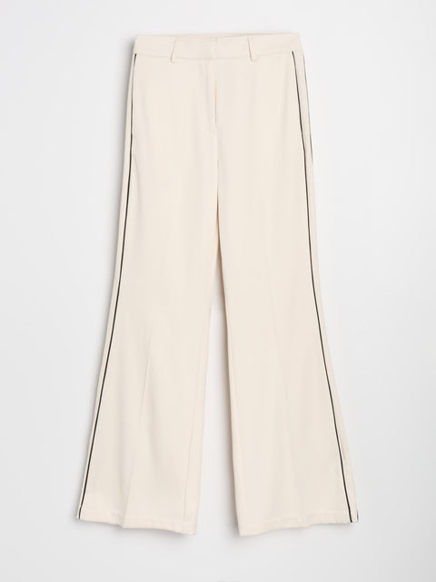 Sinsay Women's Light Beige Pressed crease Trousers |Sinsay  in Lebanon