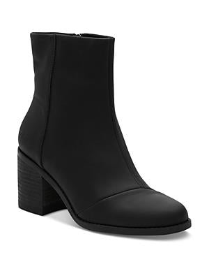 Women's Evelyn Leather Heeled Boot | Black | Size 5.5 | TOMS Official Site - Shoes, Accessories, & Apparel