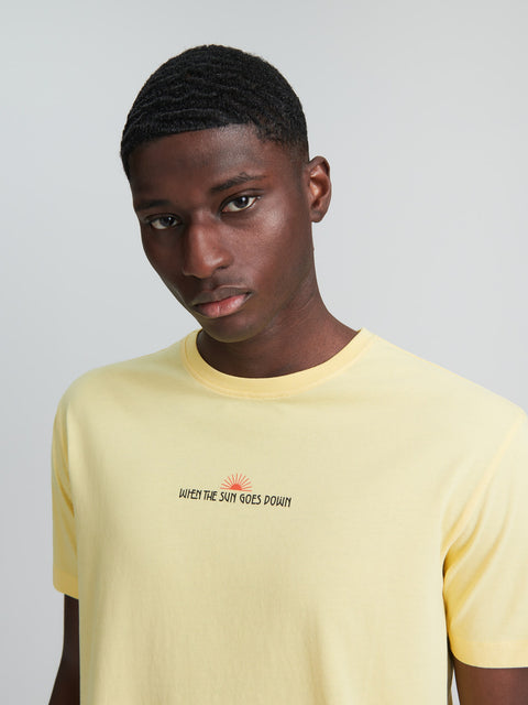 Sinsay Men's Yellow Printed  T-shirt | Sinsay in lebanon