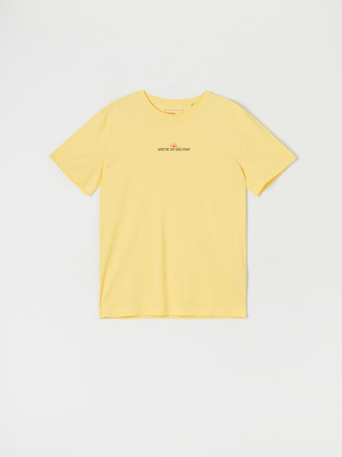 Sinsay Men's Yellow Printed  T-shirt | Sinsay in lebanon