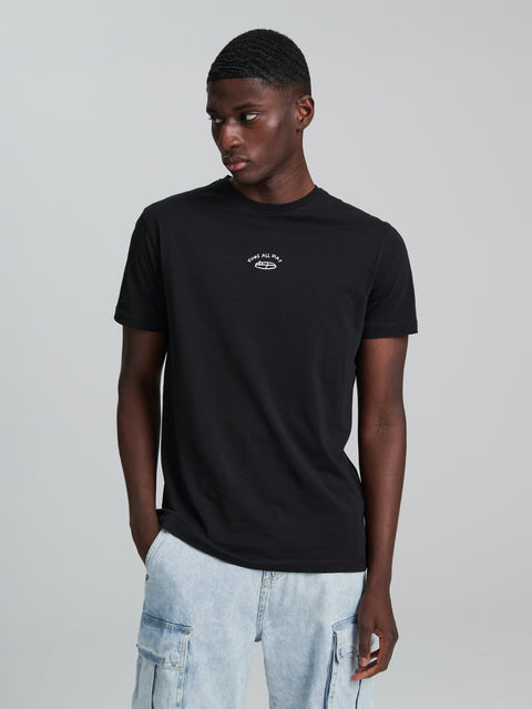Sinsay Men's Black Printed  T-shirt | Sinsay in lebanon