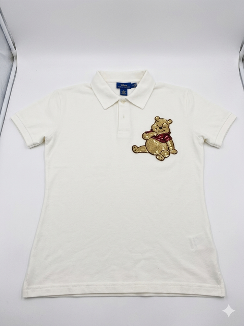 Disney Girl's White Printed Polo T-Shirt | Disney In Lebanon