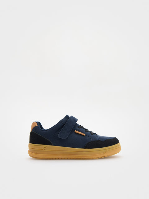 Reserved Boy's Navy Trainers With Velcro Fastening Sneakers | Reserved In Lebanon