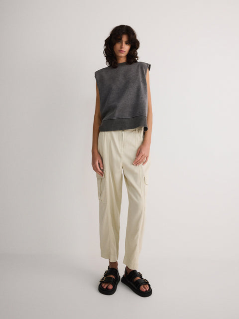 Reserved Women's Light Beige Cargo Pants | Reserved In Lebanon